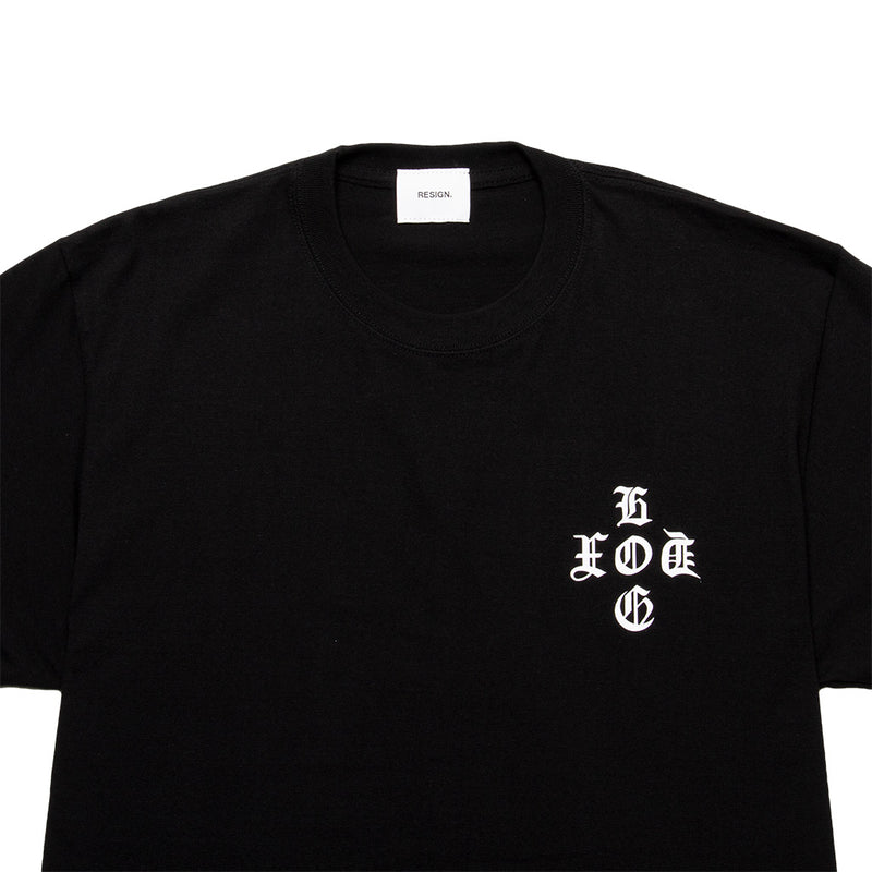 知足“CHISOKU” Print Tee - Black